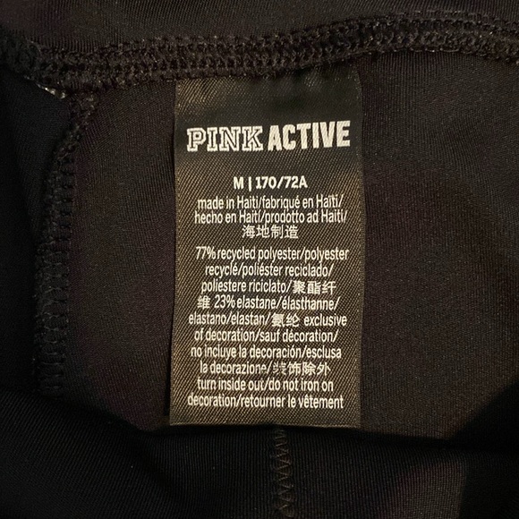 NWOT PINK ACTIVE leggings size M - Picture 3 of 3